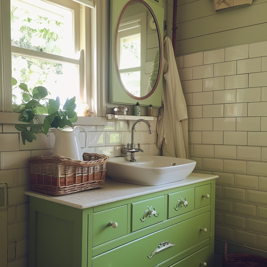 Un lavabo de salle de bain | Source : Midjourney