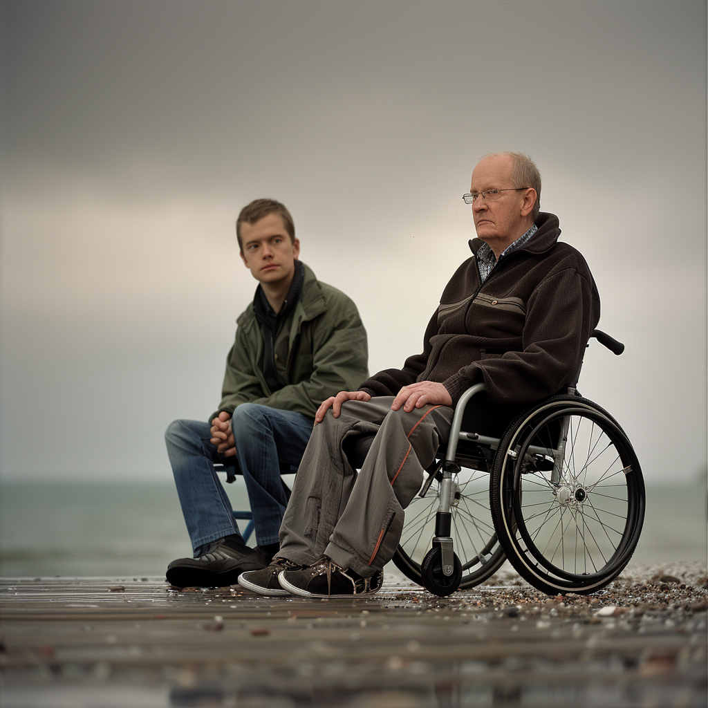 Wilson et Tom se sont assis en silence, observant l'horizon. | Source : Ozdomedia