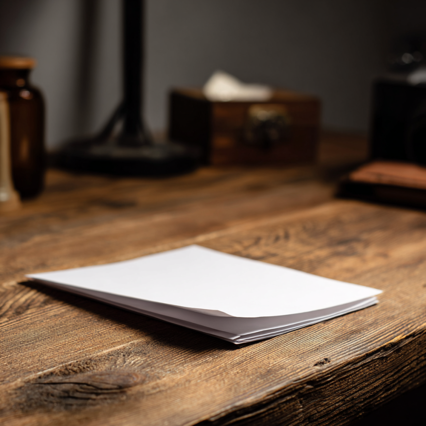 Une note sur un bureau | Source : Midjourney