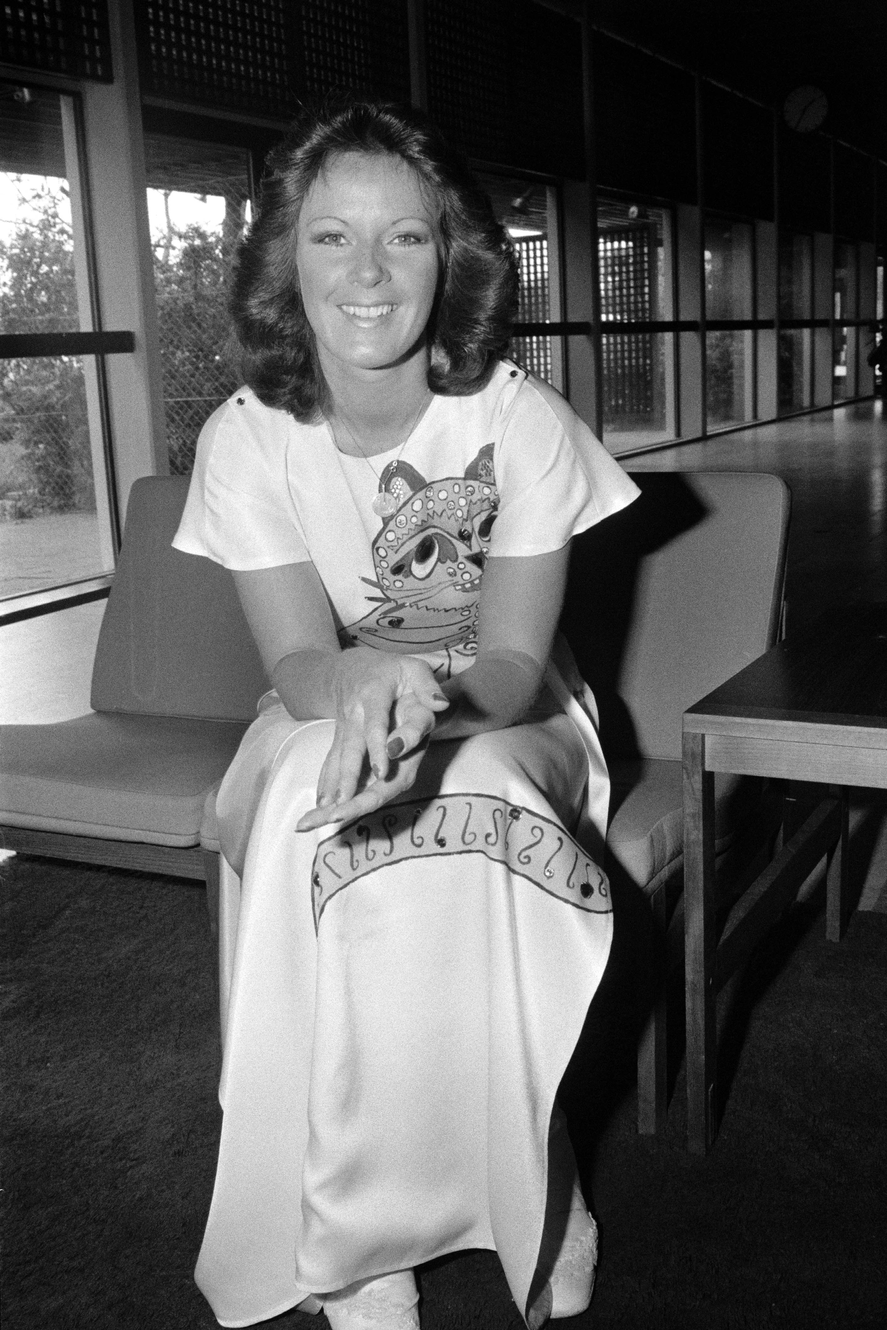 La pop star pose en mai 1975, à Copenhague, au Danemark | Source : Getty Images