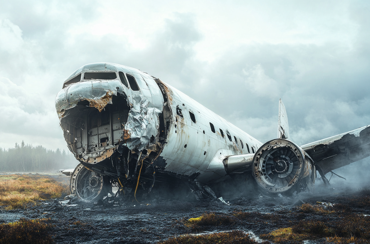 Épave d'un avion qui s’est écrasé | Source : Midjourney