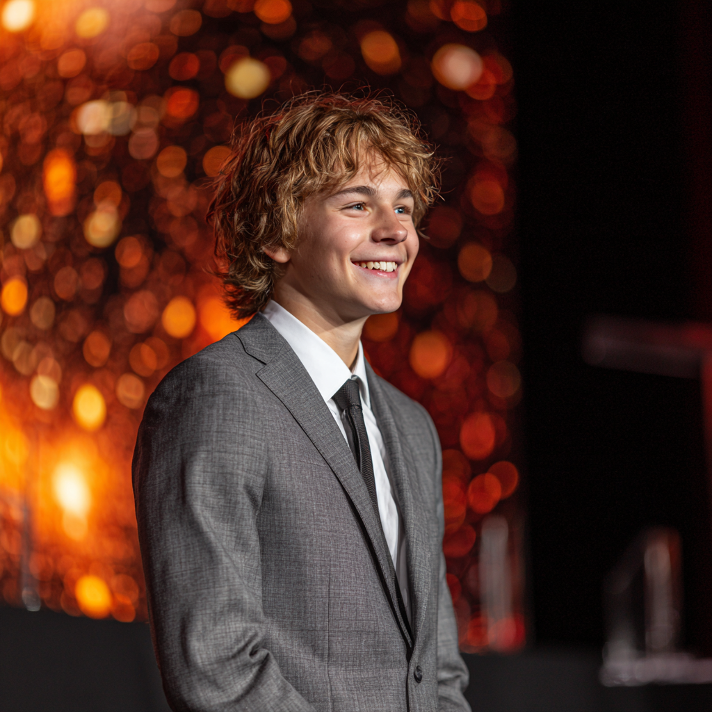 Un jeune garçon souriant | Source : Midjourney