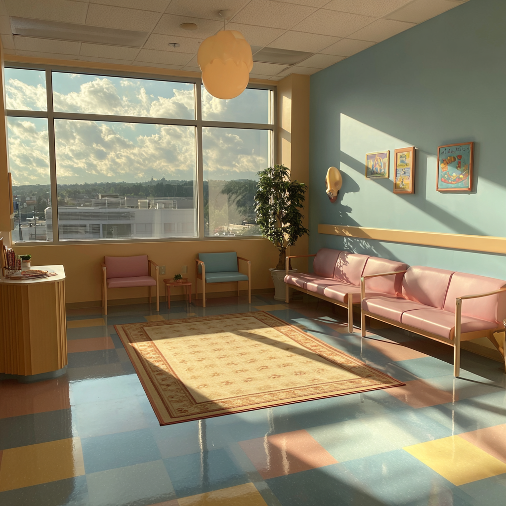 La salle d'attente d'une clinique | Source : Midjourney