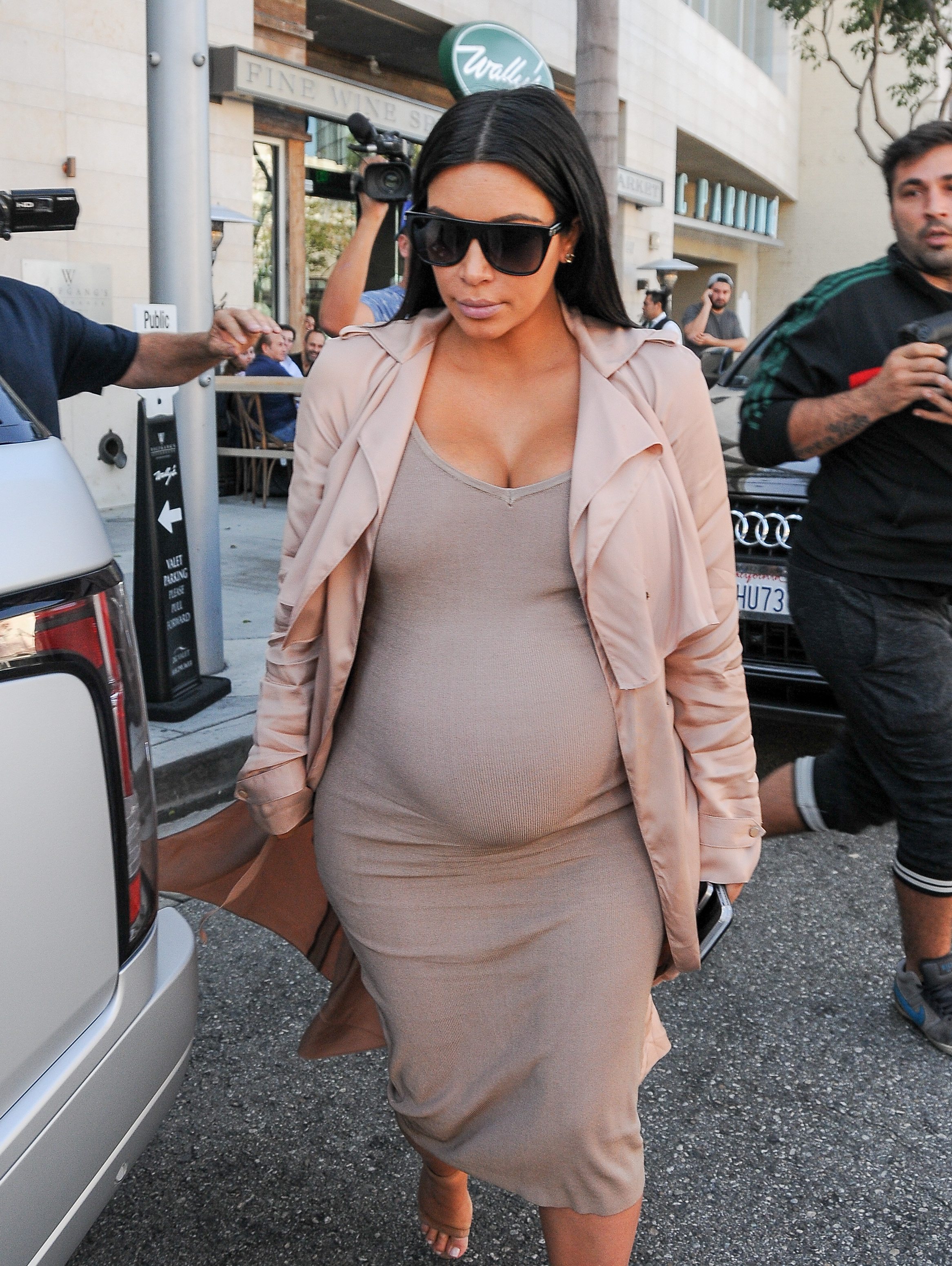 Kim Kardashian repérée le 22 octobre 2015 à Los Angeles, en Californie. | Source : Getty Images