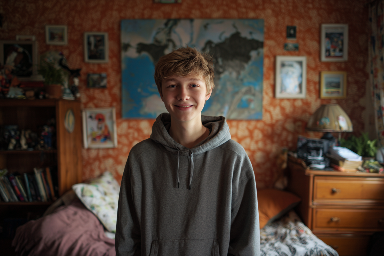 Un adolescent souriant | Source : Midjourney