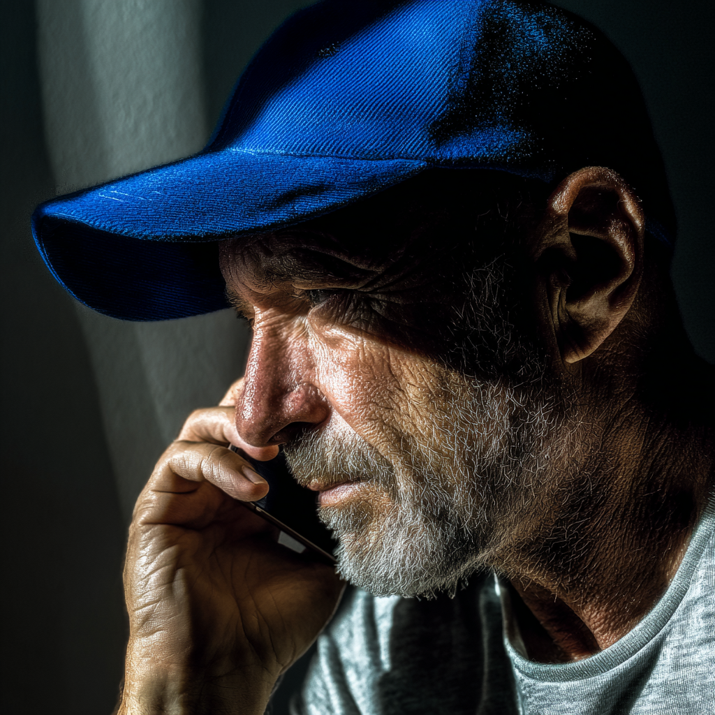 Un homme portant une casquette bleue | Source : Midjourney