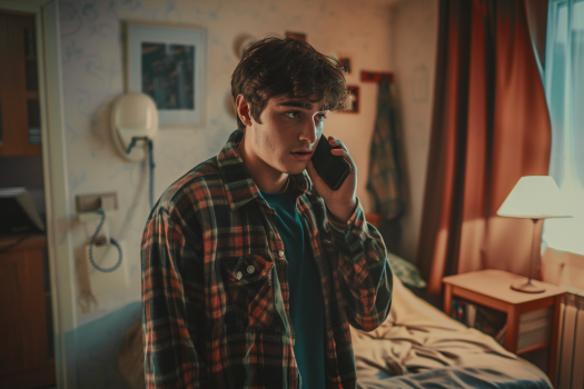 Un jeune homme qui parle au téléphone | Source : AmoMama