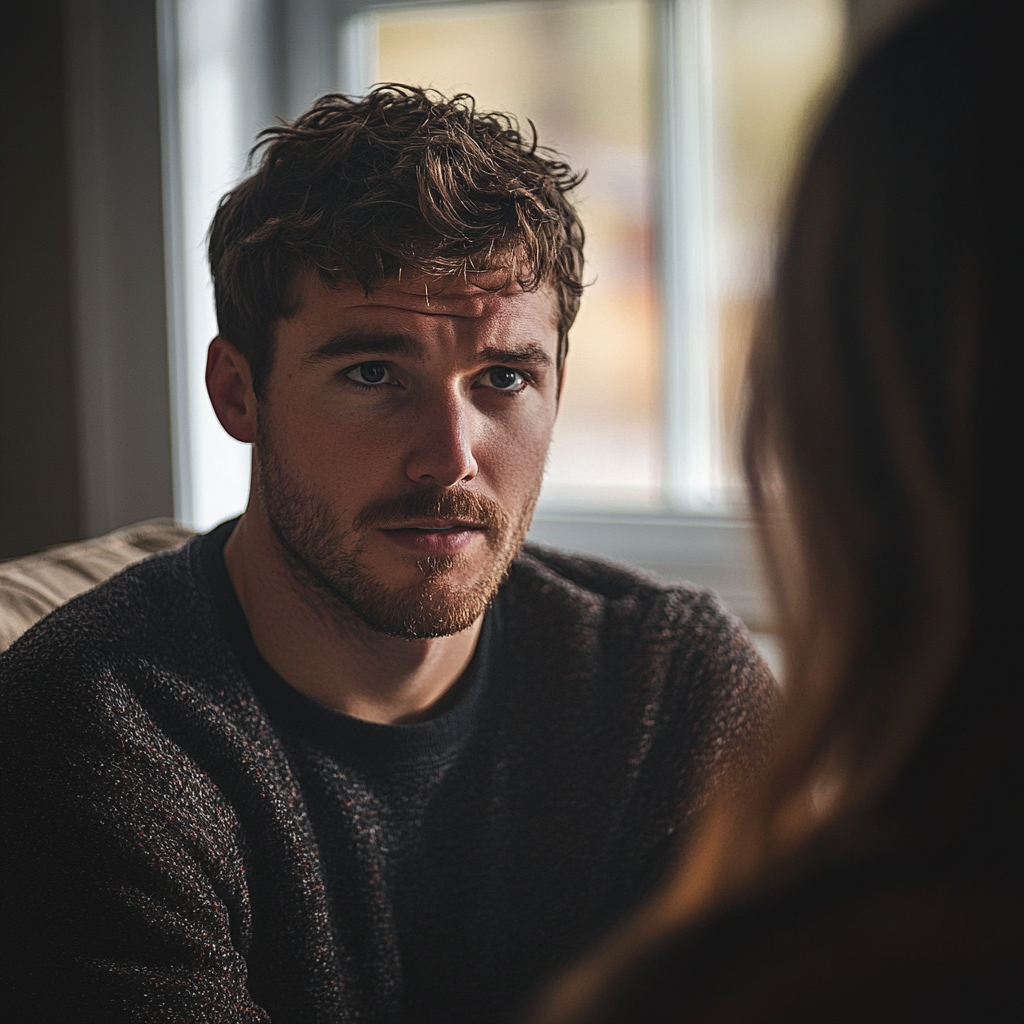 Un homme racontant son histoire | Source : Midjourney