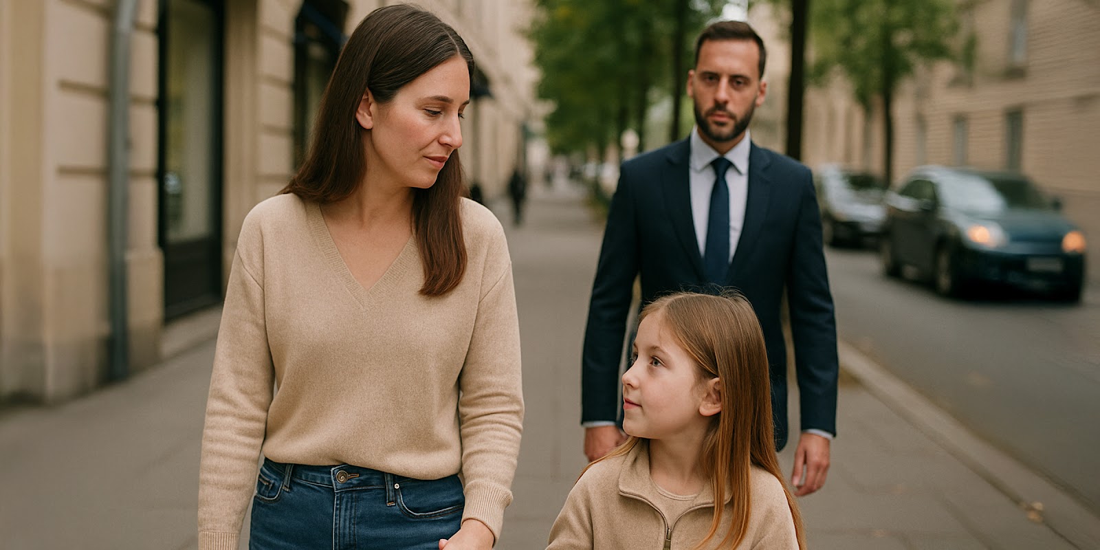 Femme avec un enfant | Source : Midjourney