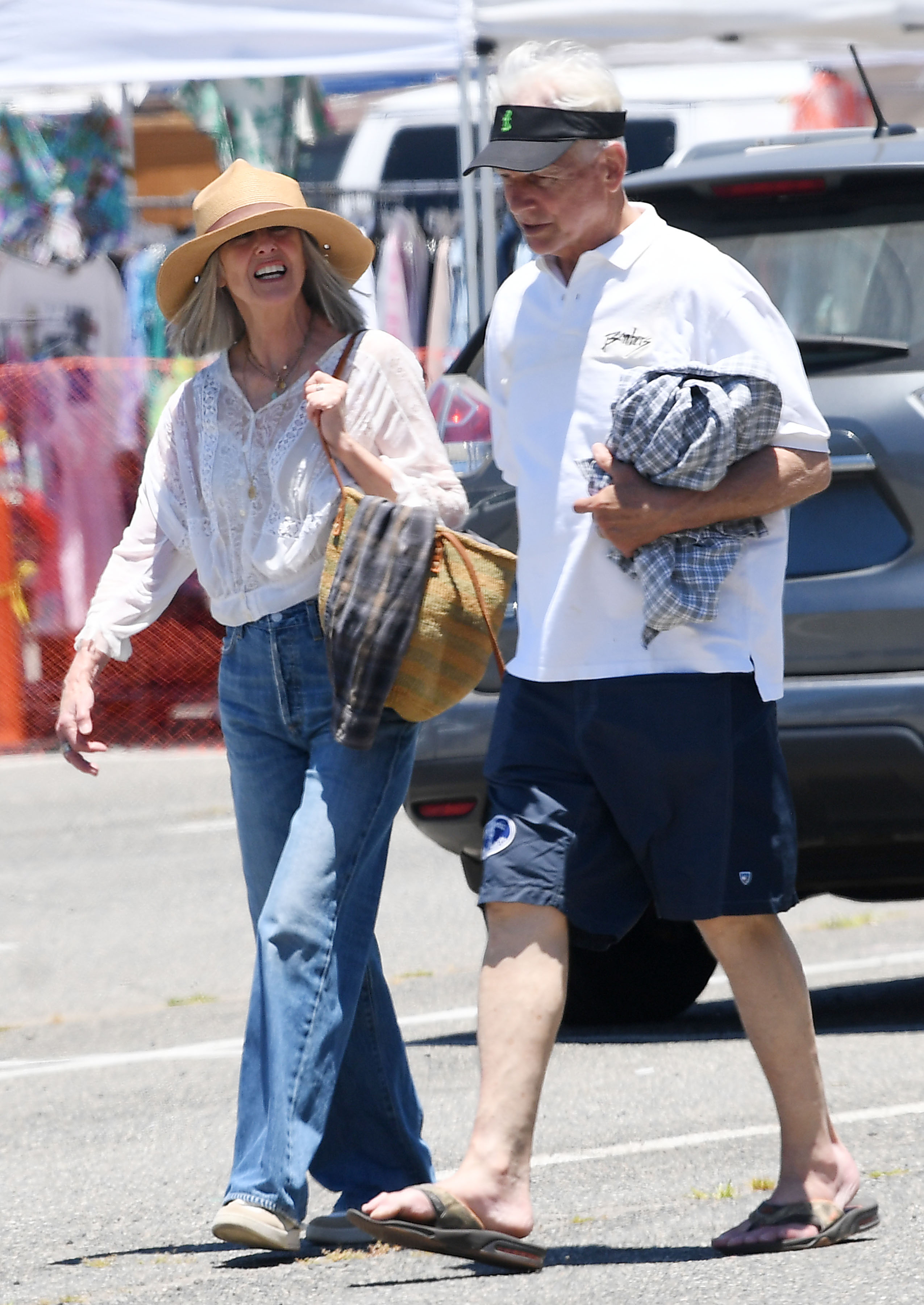 Pam Dawber et Mark Harmon photographiés le 30 juin 2024, à Santa Monica, en Californie. | Source : Getty Images