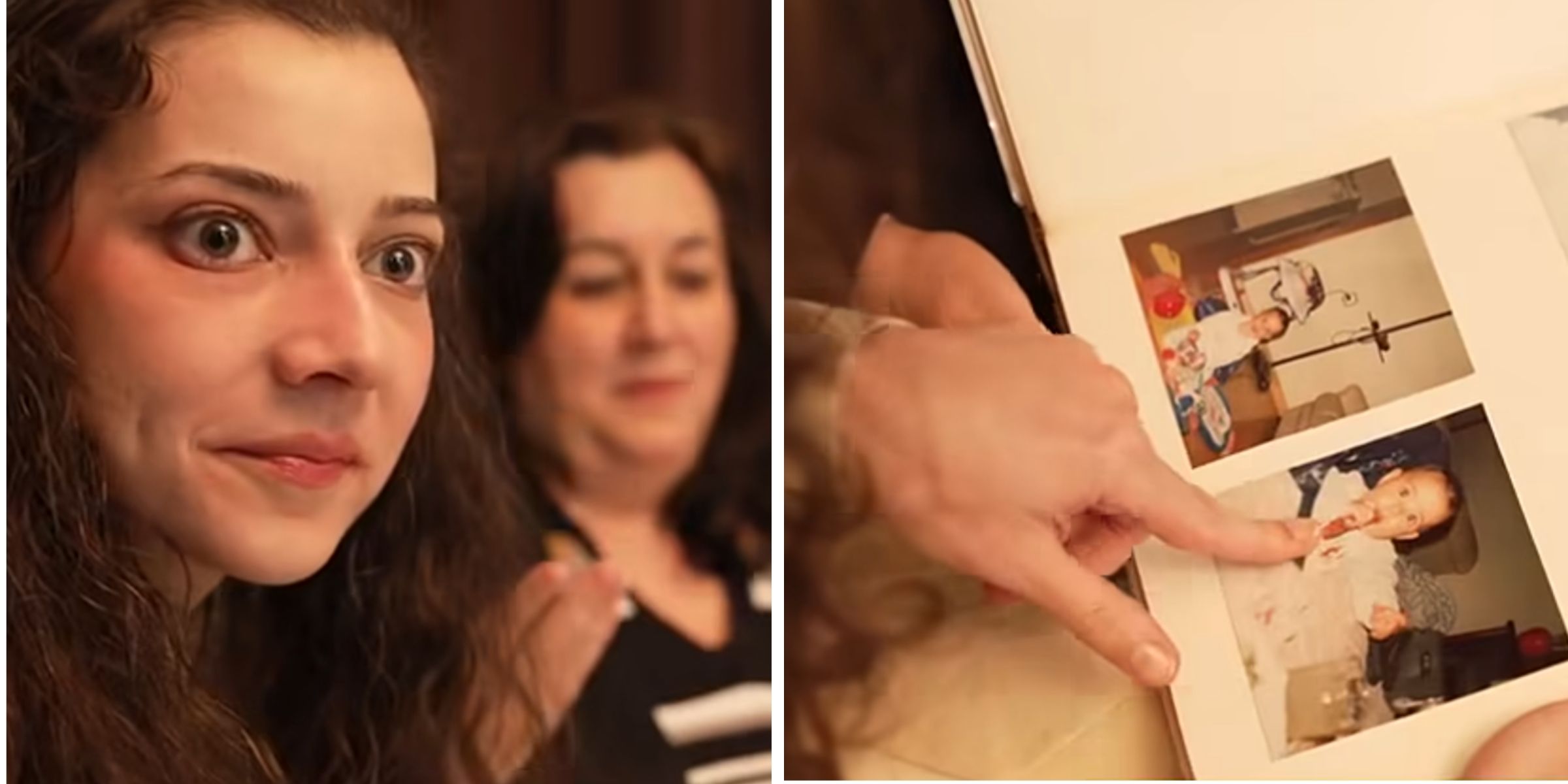 Noelia Castillo Ramos avec sa mère Yolanda Ramos | Noelia Castillo Ramos montrant des photos de son enfance | Source : Facebook/Antena 3 Noticias
