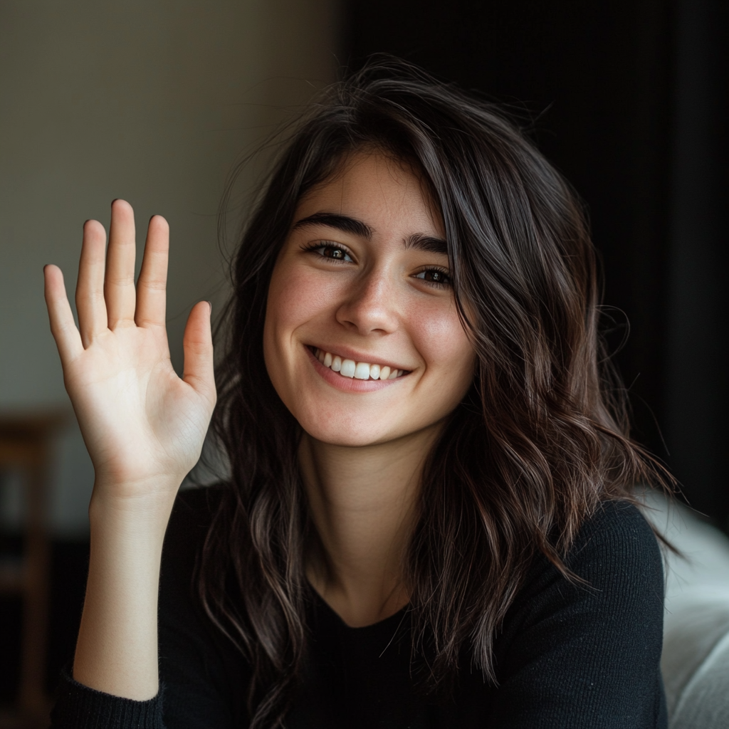 Une femme souriante | Source : Midjourney