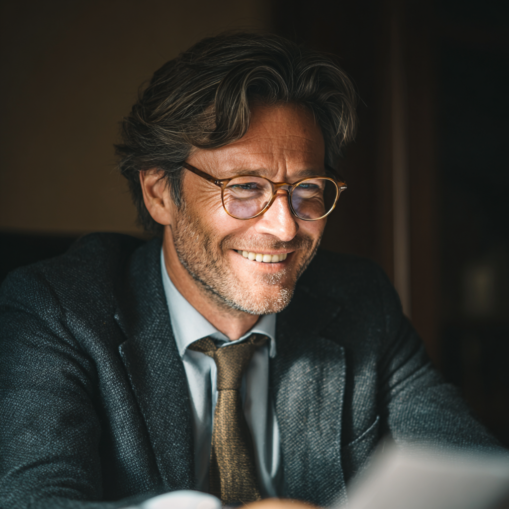 Un avocat souriant | Source : Midjourney
