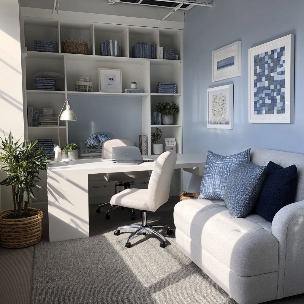 Un espace de bureau confortable | Source : Midjourney