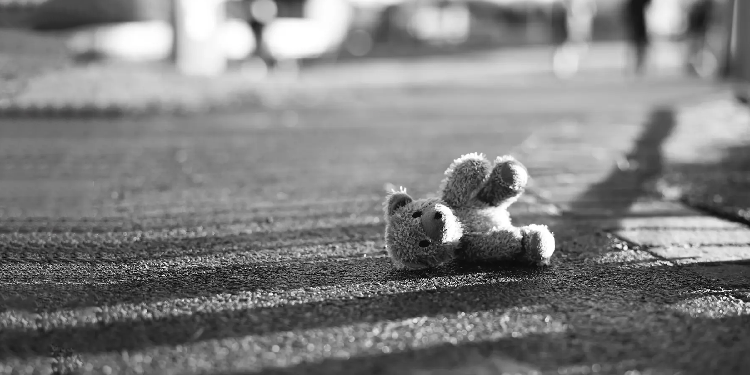 Une peluche sur une route | Source : Shutterstock