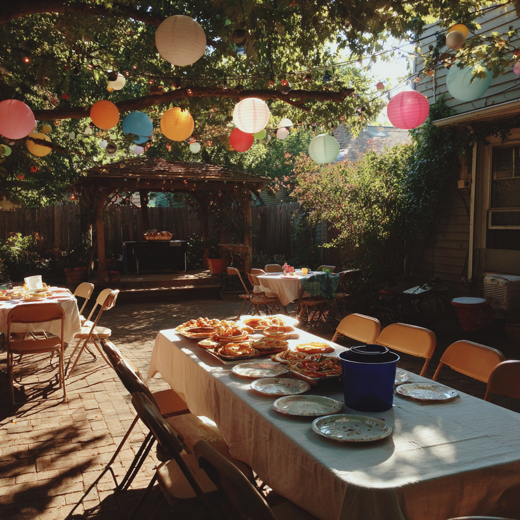 Une fête dans l'arrière-cour | Source : Midjourney