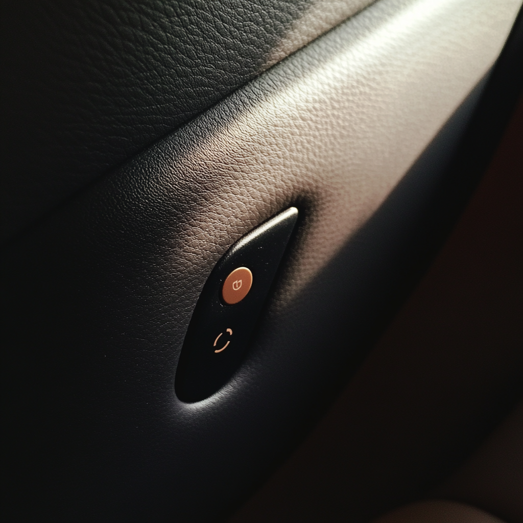 Un bouton sur un siège d'avion | Source : Midjourney