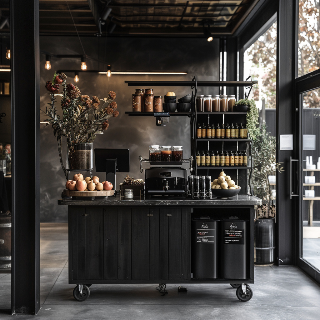 Un chariot de café dans un bureau | Source : Midjourney