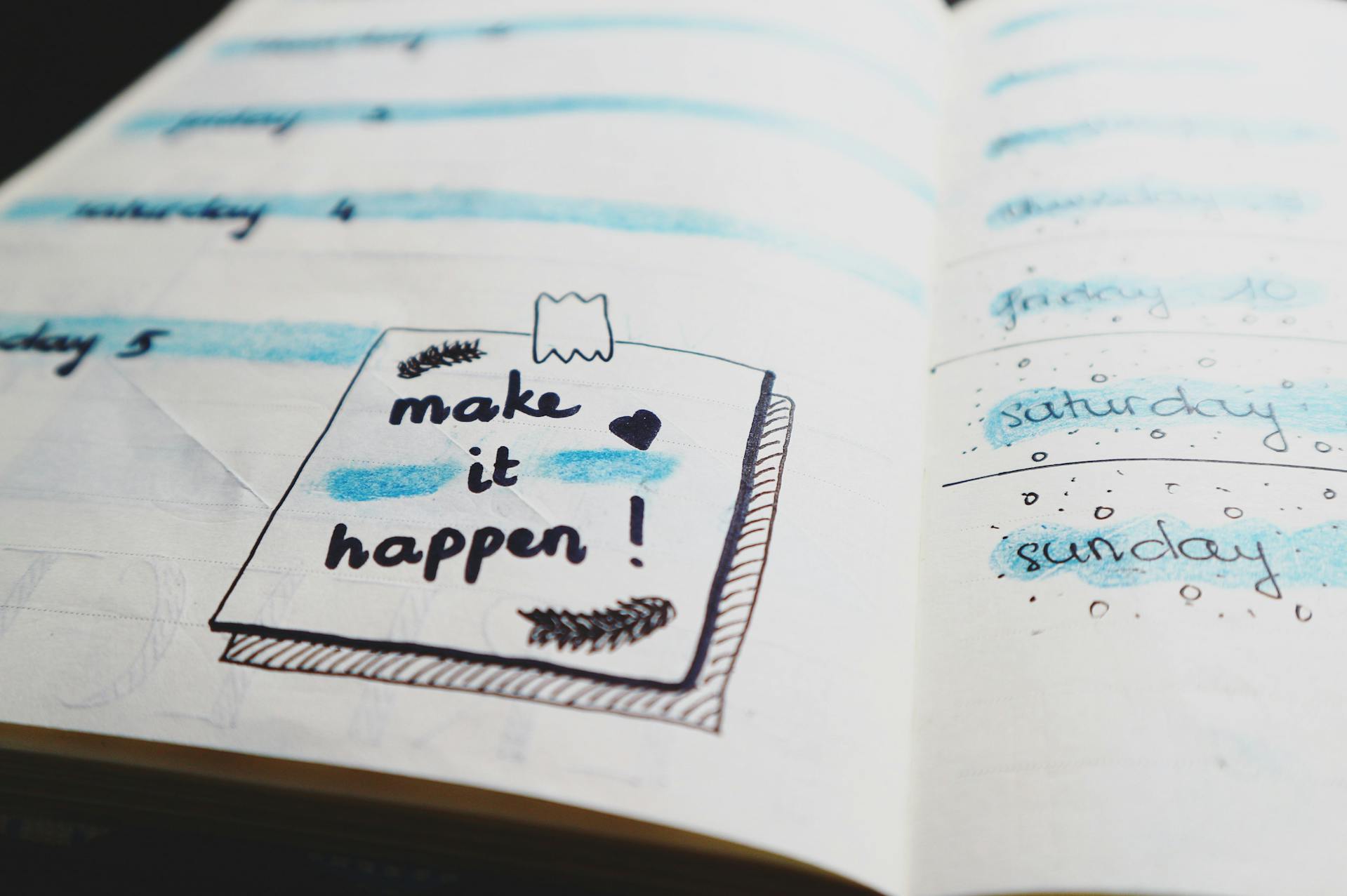 Une note écrite dans un journal intime | Source : Pexels