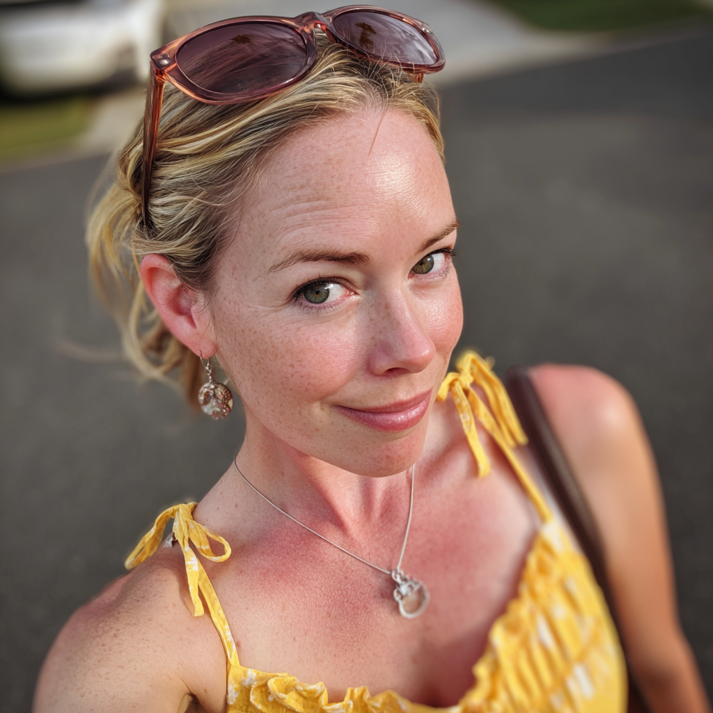 Une femme suffisante portant une robe de soleil jaune | Source : Midjourney