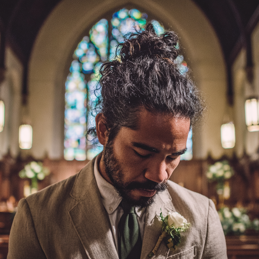 Un garçon d'honneur contrarié | Source : Midjourney