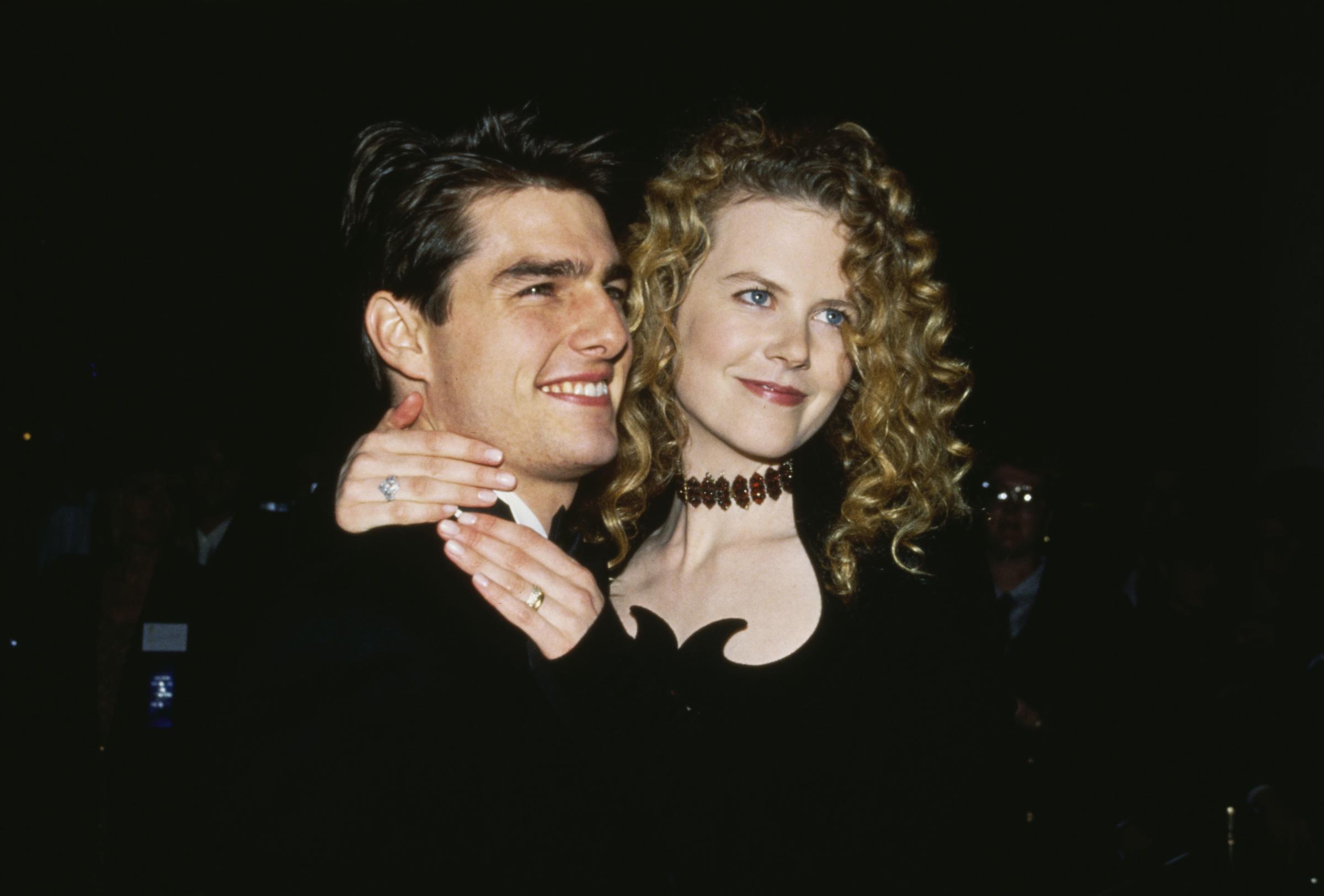 Tom Cruise et Nicole Kidman lors de la 19e cérémonie annuelle de remise du prix d'honneur de l'American Film Institute (AFI) à Kirk Douglas, le 7 mars 1991, à Beverly Hills, en Californie. | Source : Getty Images