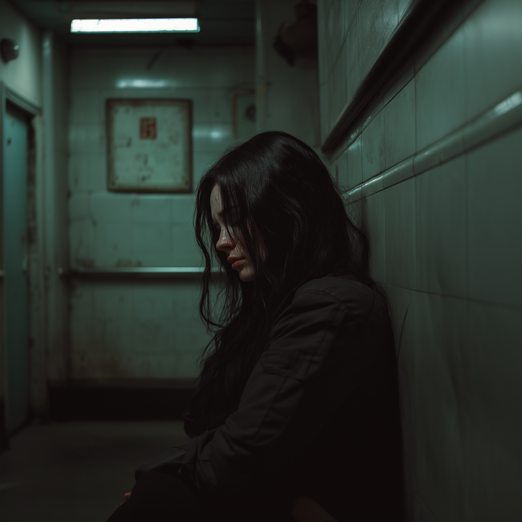 Une femme en pleurs | Source : Midjourney
