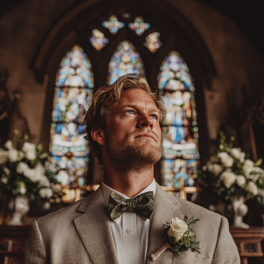 Un marié pensif | Source : Midjourney