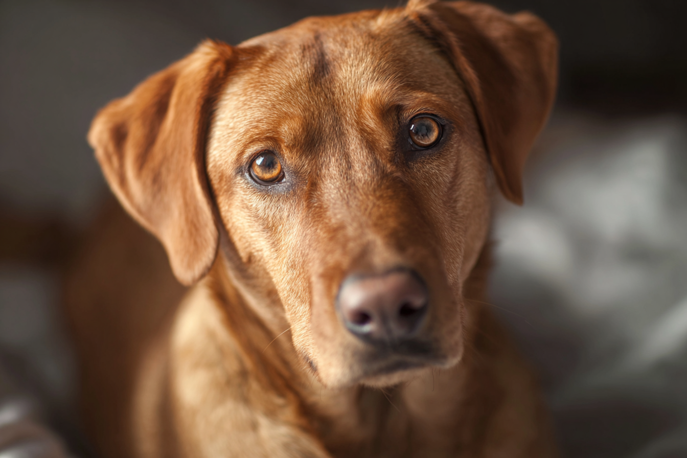 Un chien qui regarde droit devant lui | Source : Midjourney