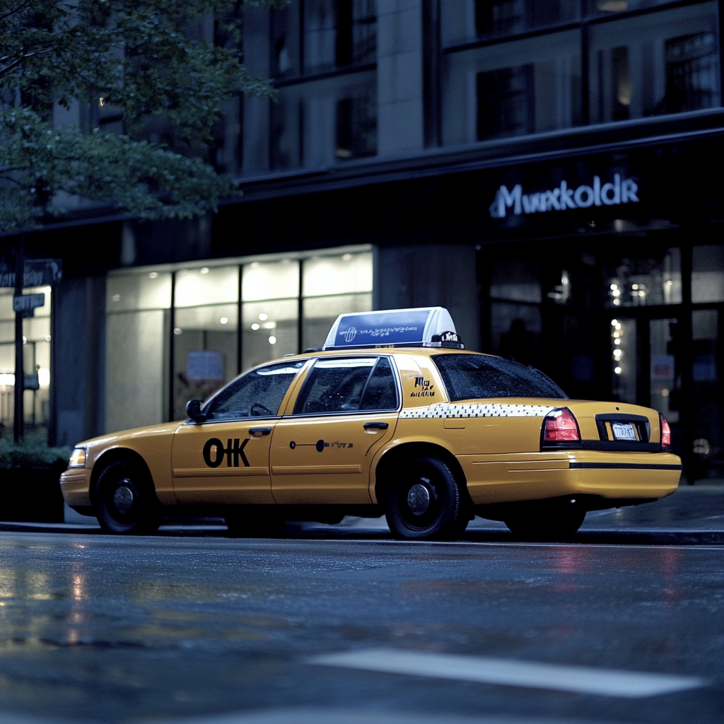 Un taxi sur la route | Source : Midjourney