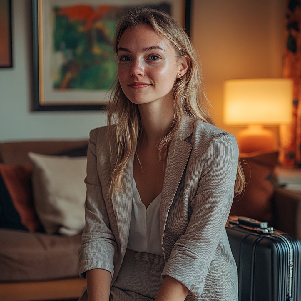 Une femme souriante | Source : Midjourney