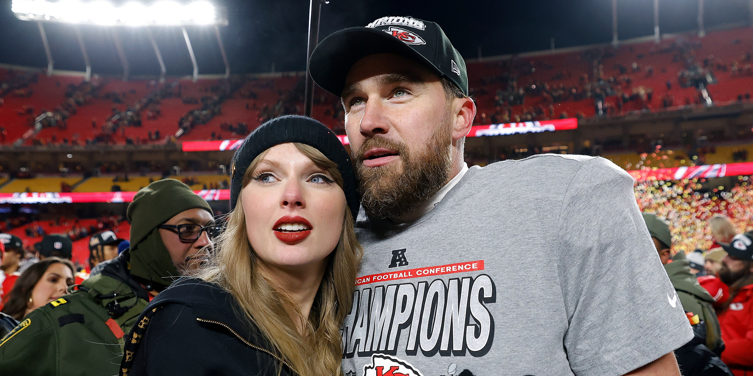 Taylor Swift et Travis Kelce | Source : Getty Images