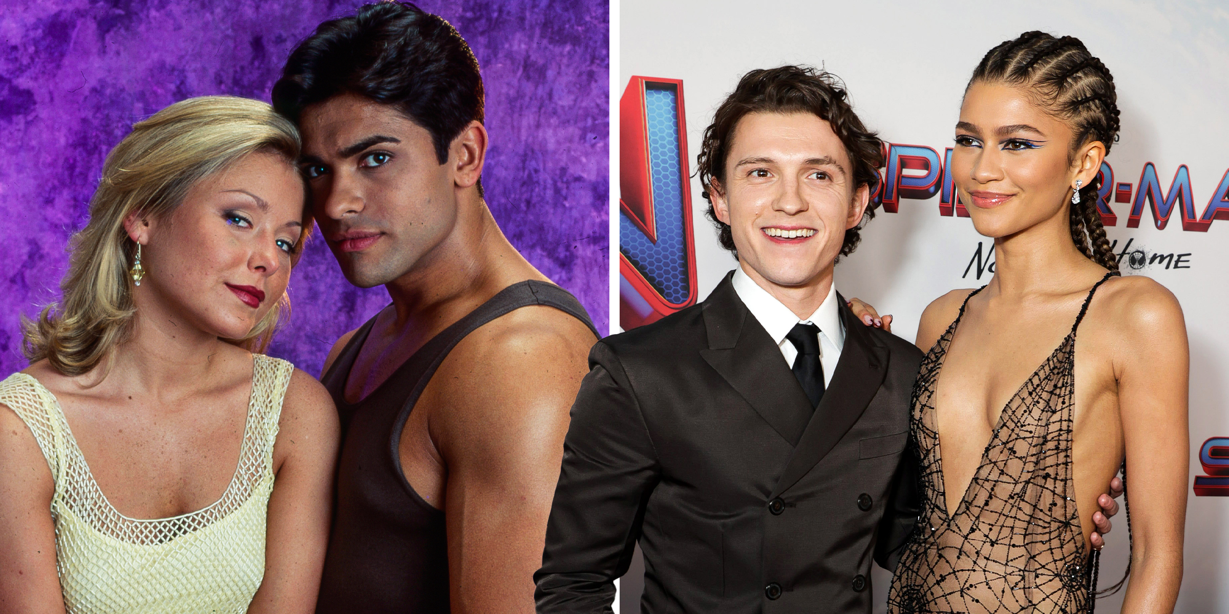 Kelly Ripa et Mark Consuelos | Tom Holland et Zendaya | Source : Getty Images