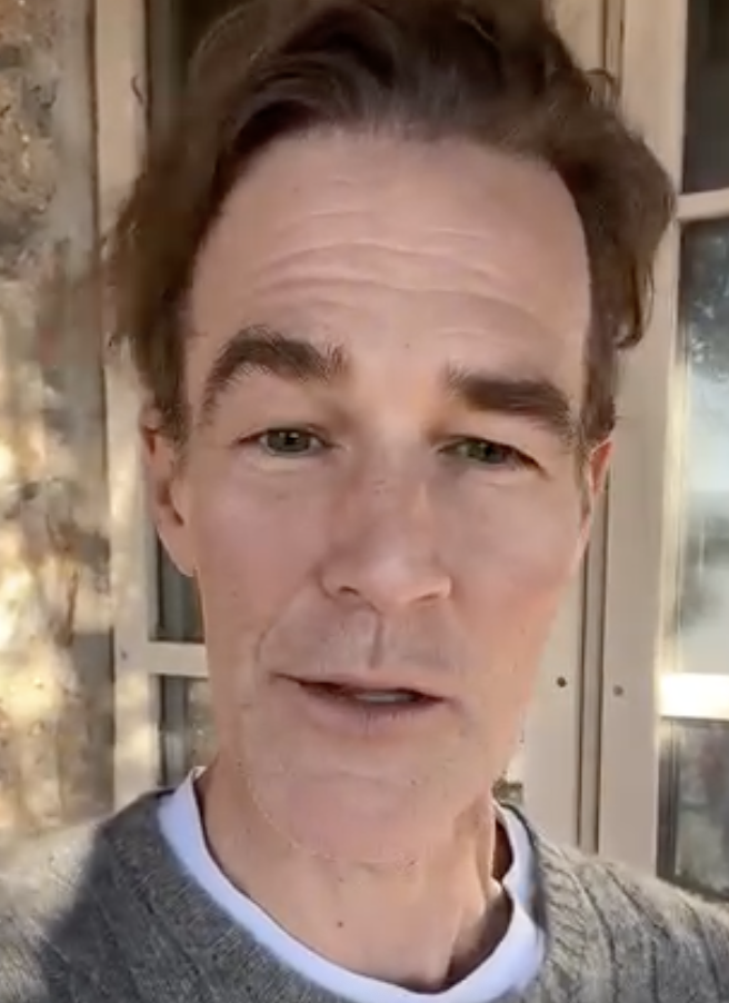 Capture d'écran d'une vidéo de James Van Der Beek I Source : https://www.facebook.com/reel/1204520604668523