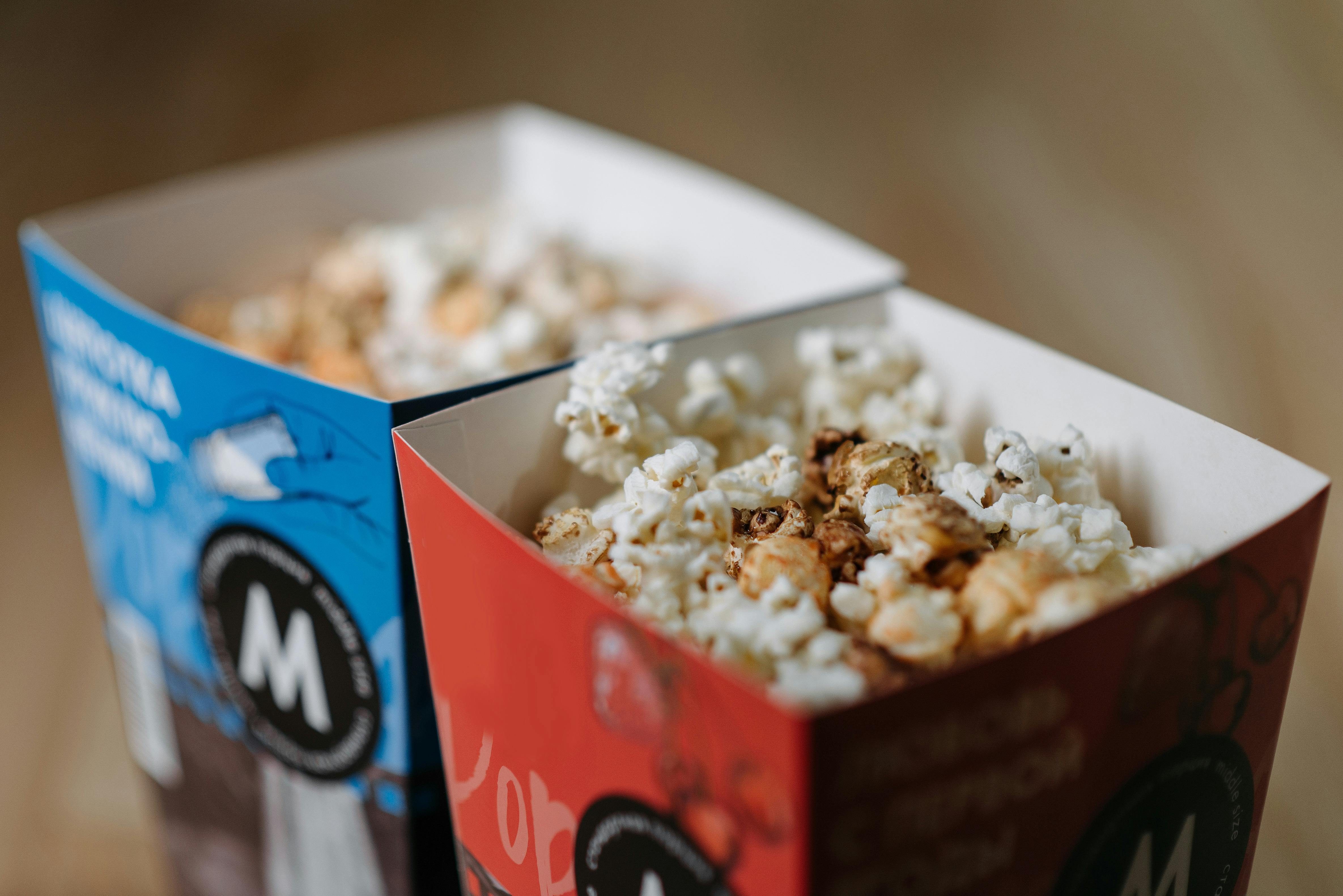 Boîtes de pop-corn | Source : Pexels