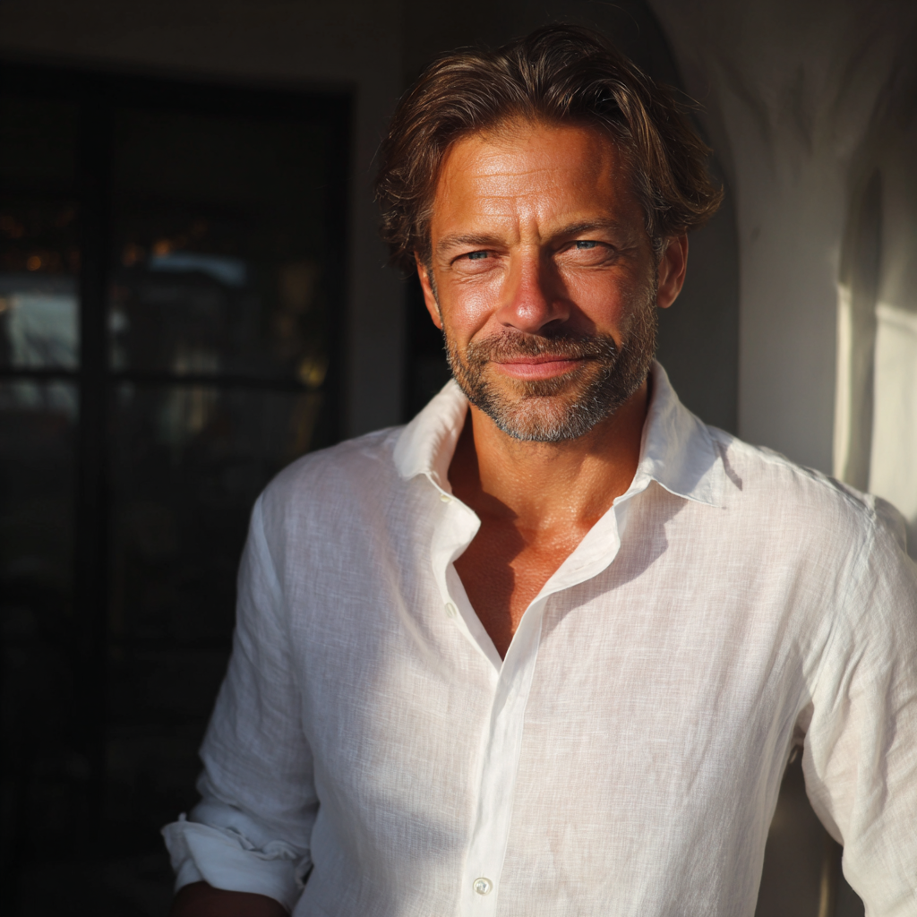 Un homme âgé souriant | Source : Midjourney