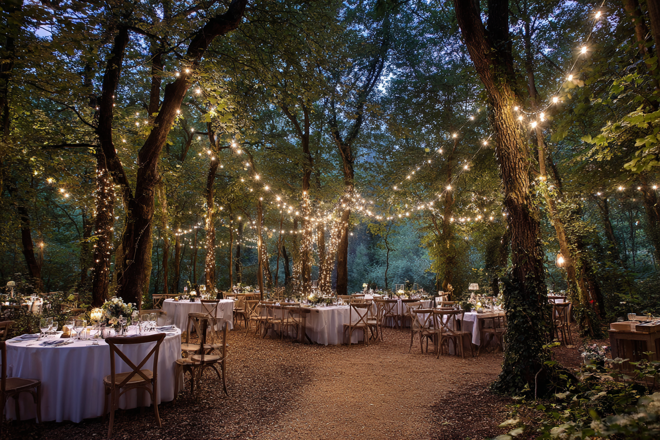 Arrangements pour une fête dans les bois | Source : Midjourney