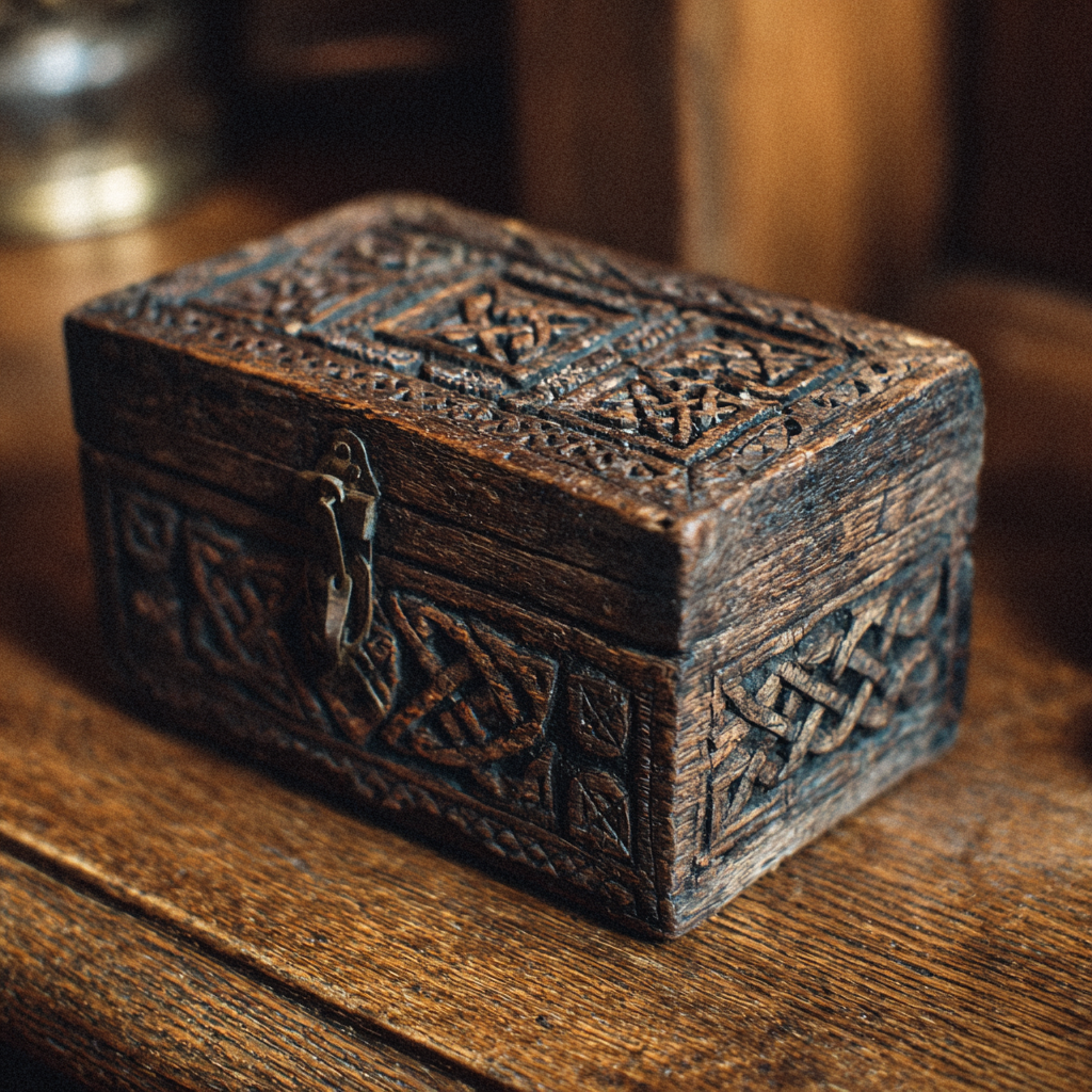 Un petit coffre en bois | Source : Midjourney