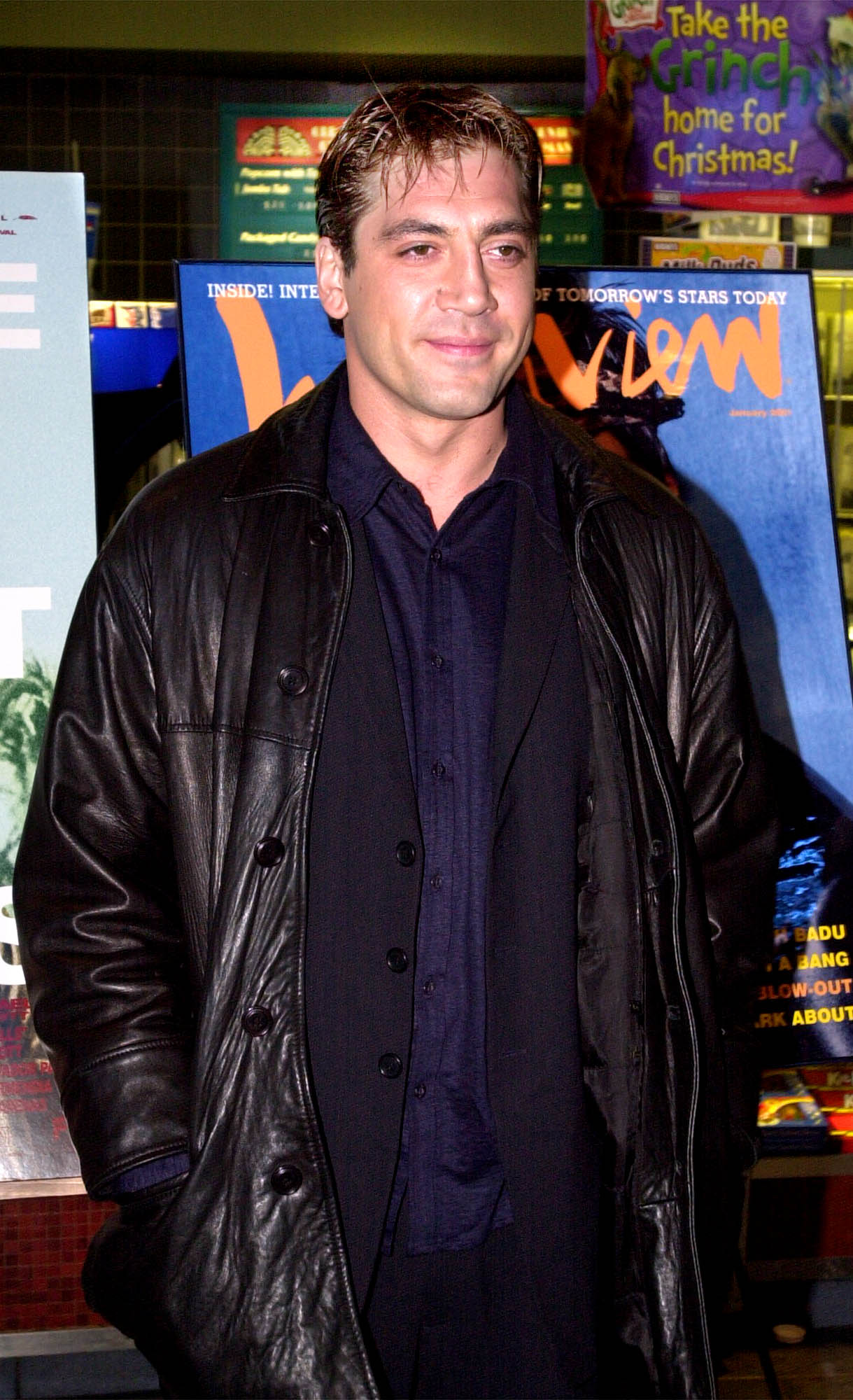 Javier Bardem assiste à la première du film « Avant la nuit » à New York, le 18 décembre 2000. | Source : Getty Images