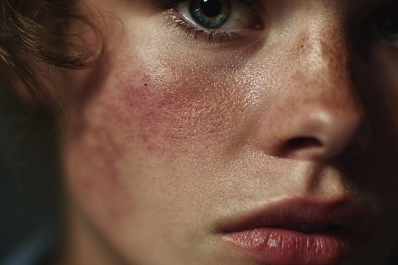 Gros plan sur le visage d'une femme | Source : Midjourney