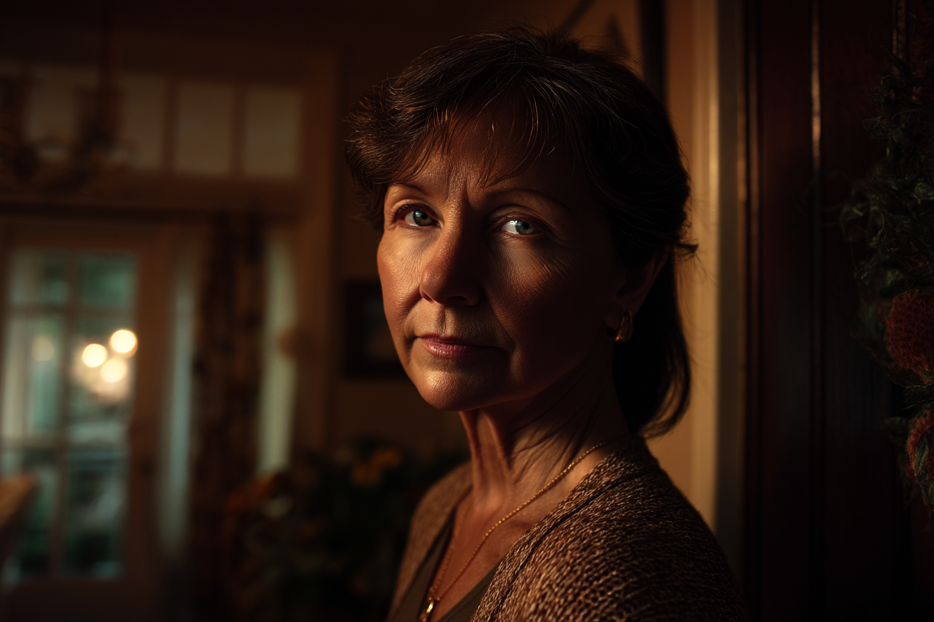 Une femme dans la maison de sa belle-fille | Source : Midjourney