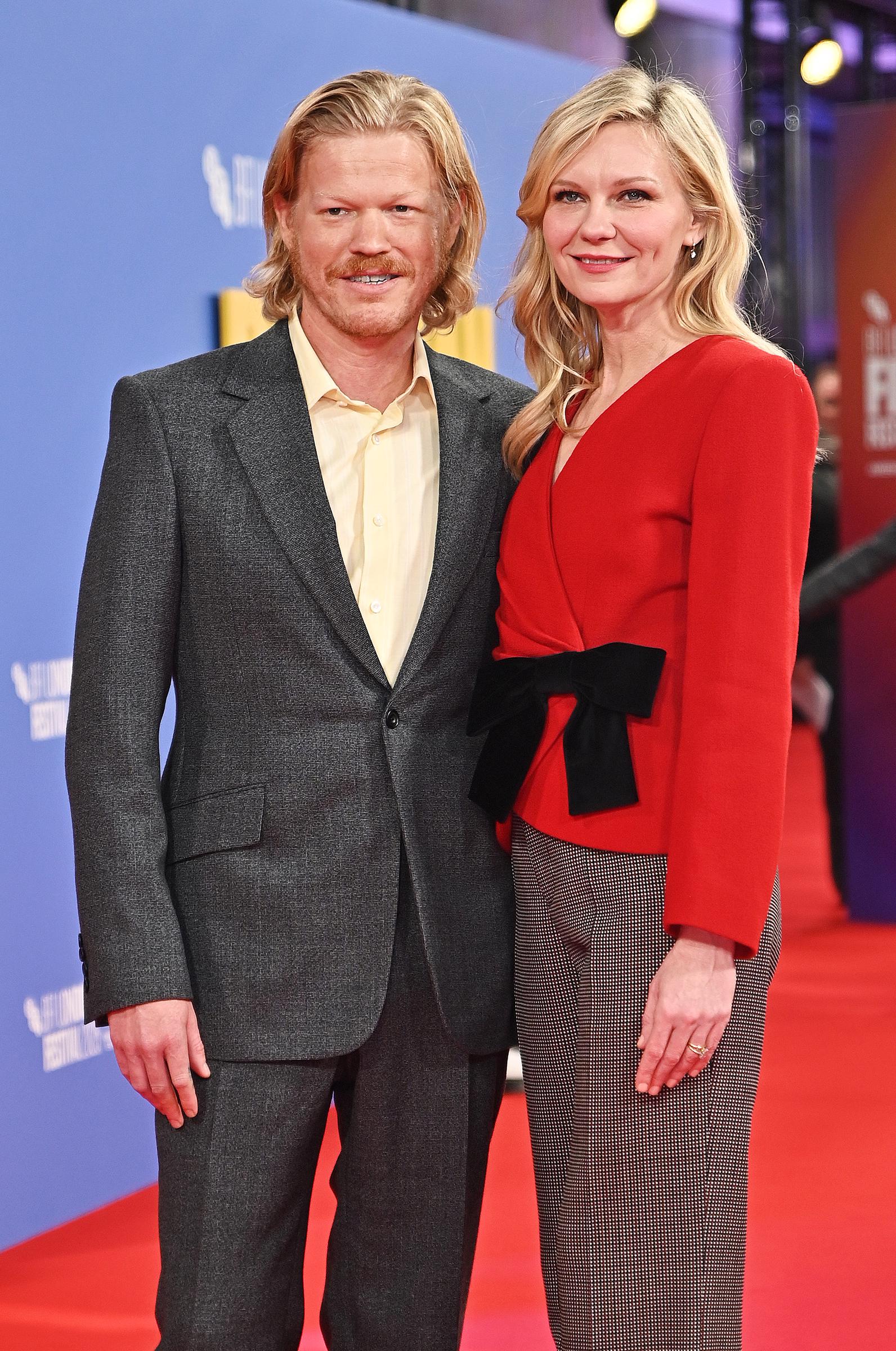 Jesse Plemons et Kirsten Dunst lors de la projection en avant-première de « Roofman » dans le cadre du 69e Festival du film de Londres organisé par le BFI, le 14 octobre 2025, en Angleterre. | Source : Getty Images