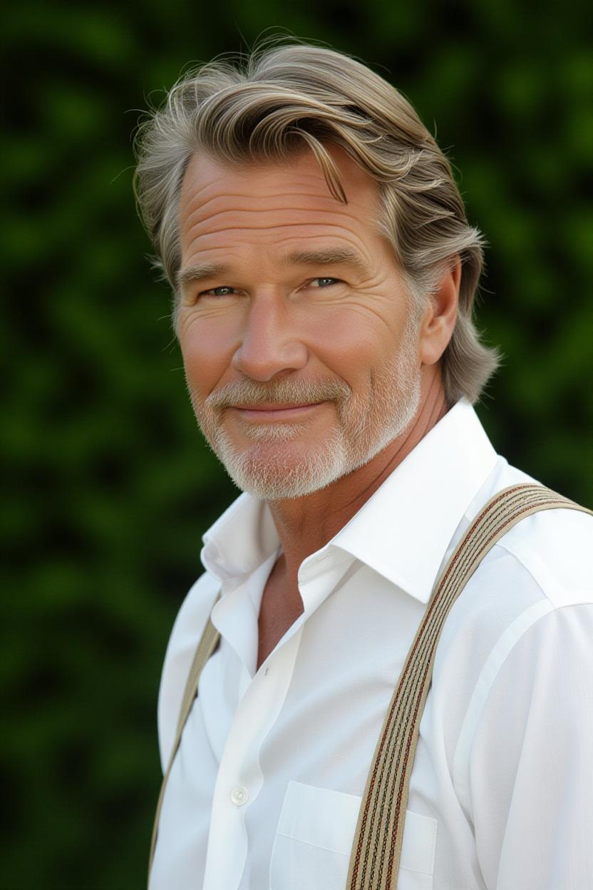 L'IA offre un aperçu d'un Patrick Swayze plus âgé et plus moderne. | Source : Grok
