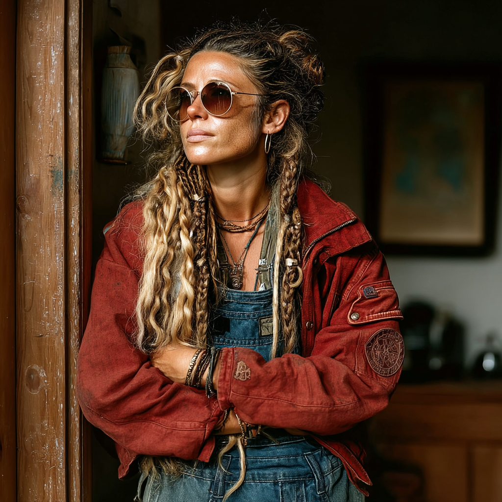 Une femme sérieuse et peu impressionnée | Source : Midjourney