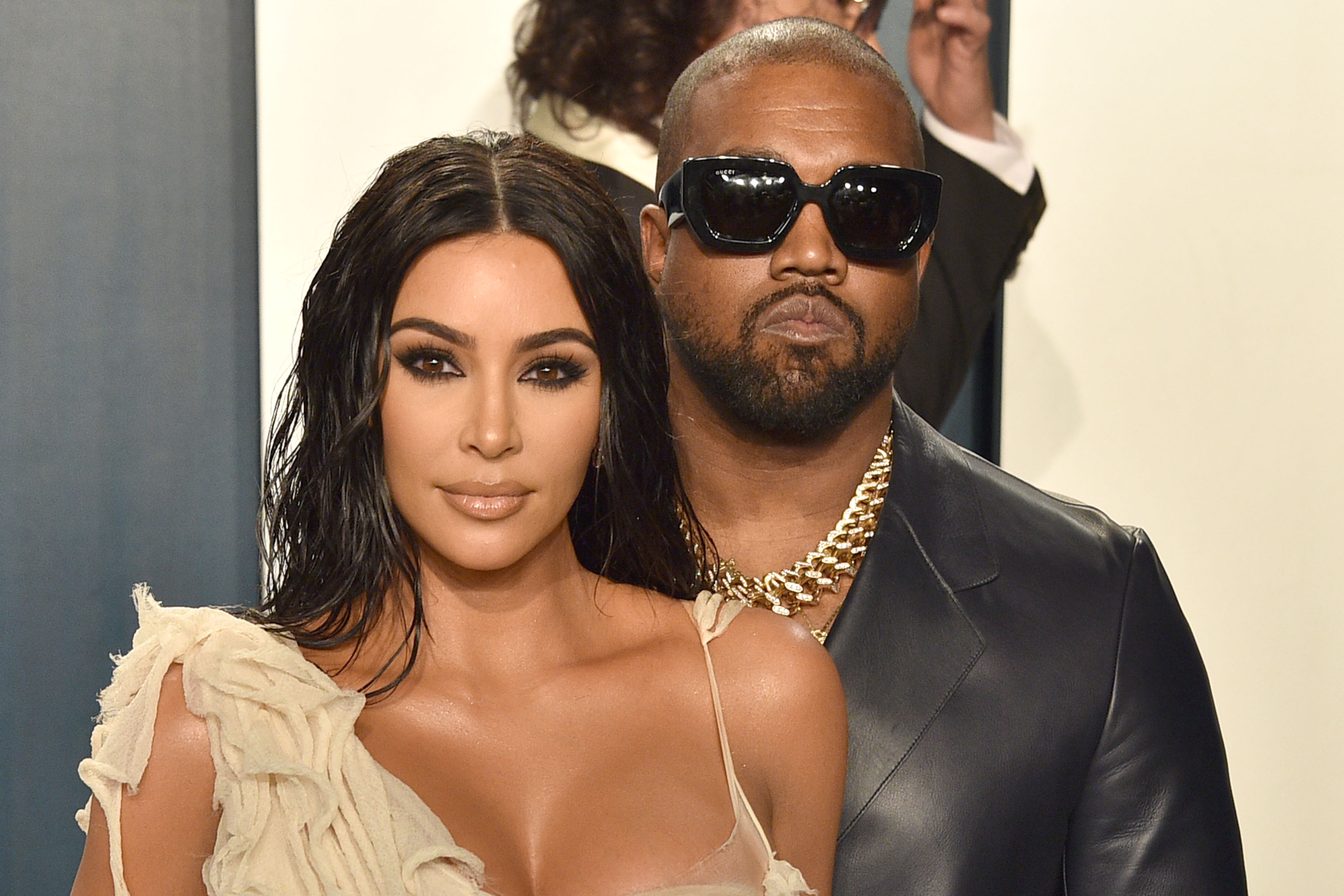 Kim Kardashian et Kanye West à la soirée des Oscars 2020 de Vanity Fair, le 9 février à Beverly Hills, en Californie. | Source : Getty Images