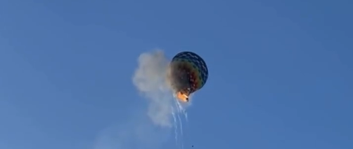 Une montgolfière qui prend feu le 21 juin 2025 | Source : Instagram/portal_agora