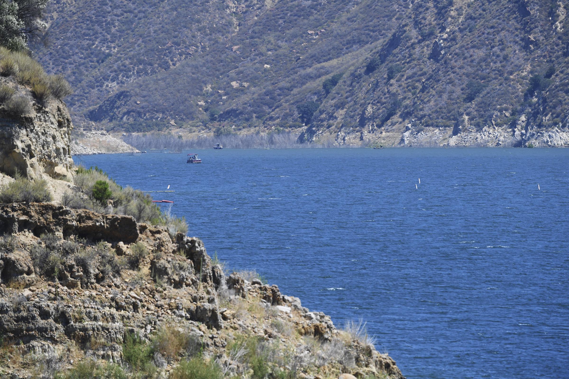 Une vue du lac Piru, datée du 9 juillet 2020 | Source : Getty Images