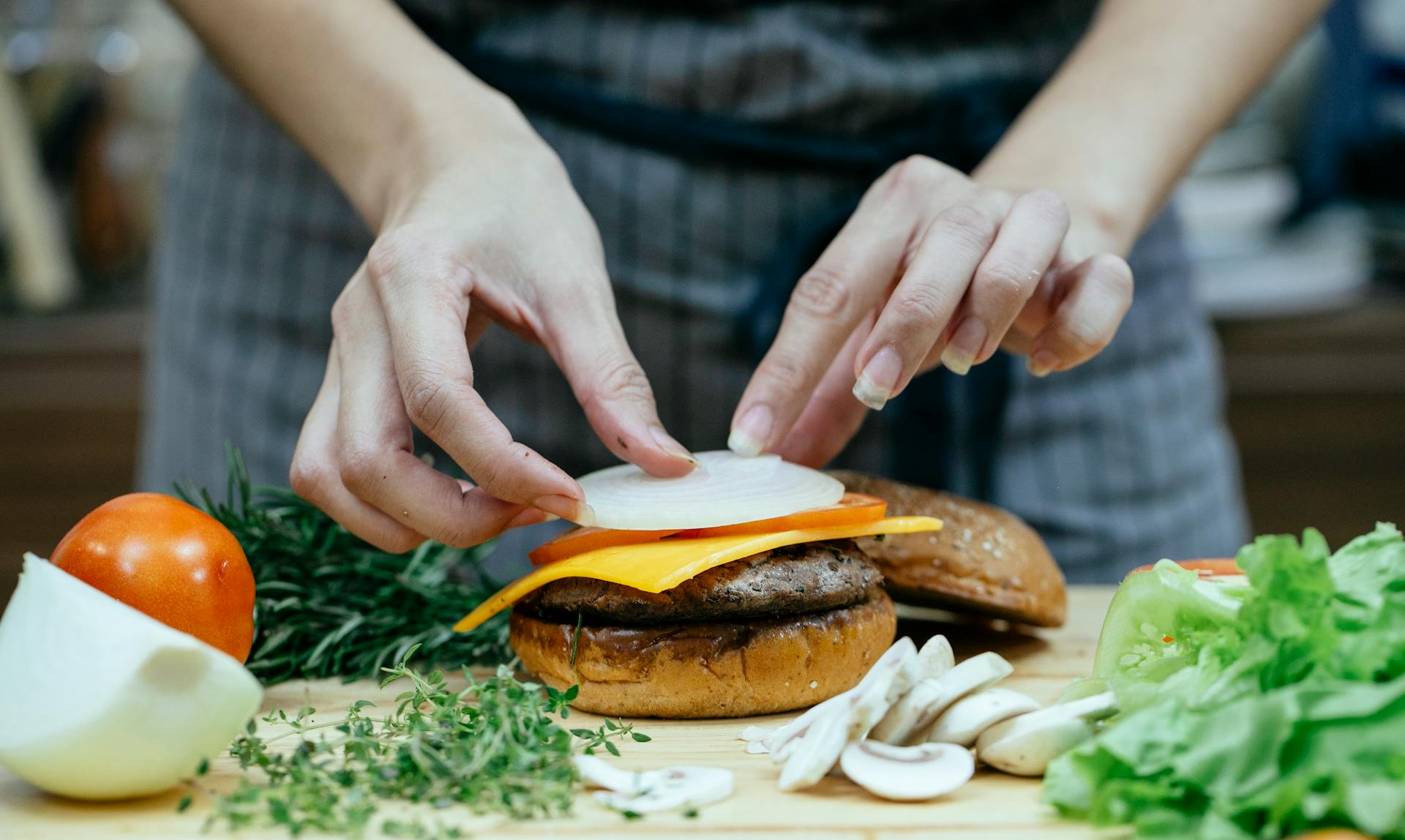 Un hamburger végétarien | Source : Pexels