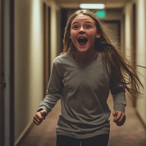 Une adolescente en train de courir | Source : Midjourney
