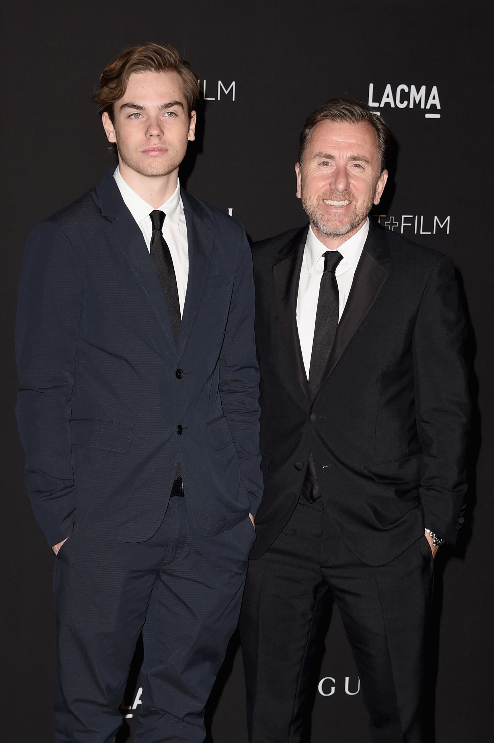 Cormac et Tim Roth lors du gala 2014 LACMA Art + Film en l'honneur de Barbara Kruger et Quentin Tarantino le 1er novembre à Los Angeles, en Californie. | Source : Getty Images